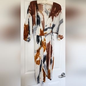 Osei-Duro Shaya Dress XL Thunderstruck print Batik